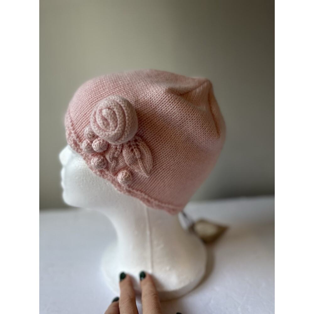 Floriane Les Petites Cheries wool blend girls hat 2y.o Made In France NWT